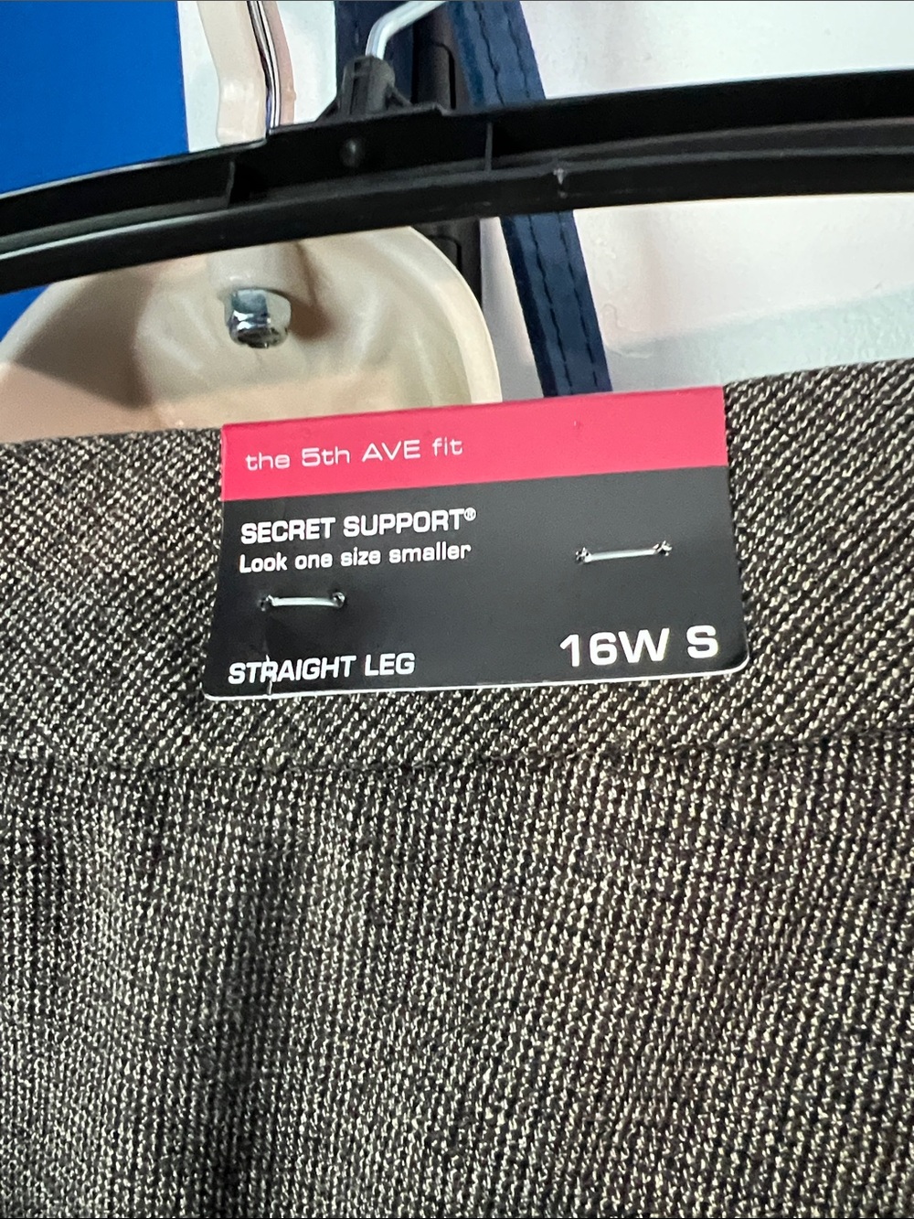 Investments Straight Leg Pants in Black and Cream Tweed